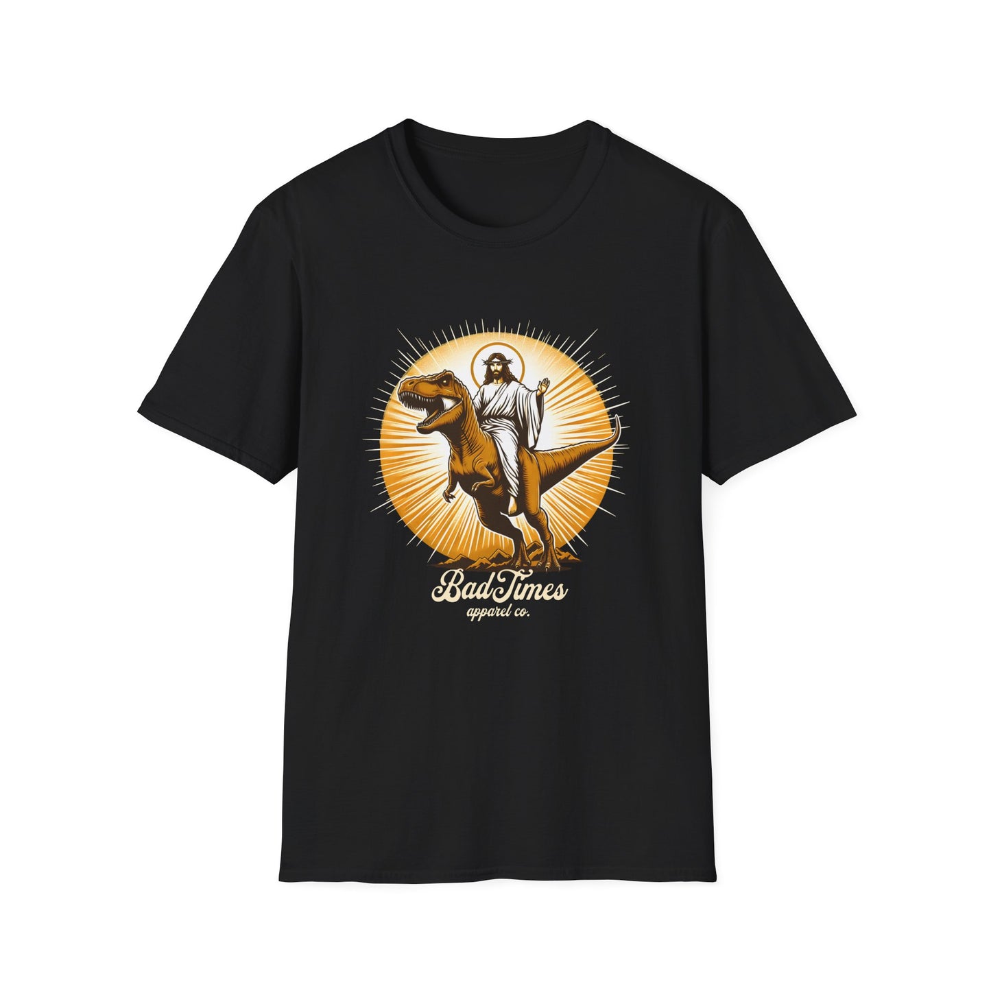 Jesus on T-Rex T-Shirt