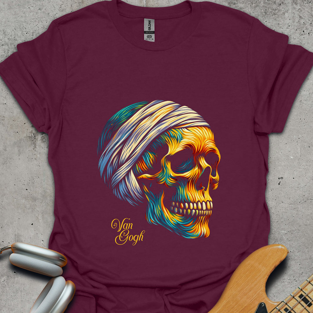 Van Gogh Skull T-Shirt